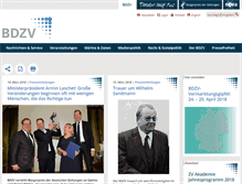 Tablet Screenshot of bdzv.de